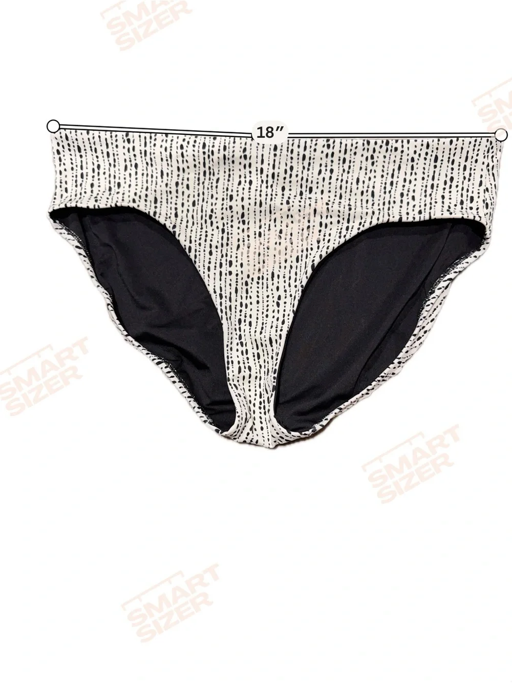 Athleta Clean Full Printed Bikini Bottom, Rice Pearls Sea Salt SIZE Large